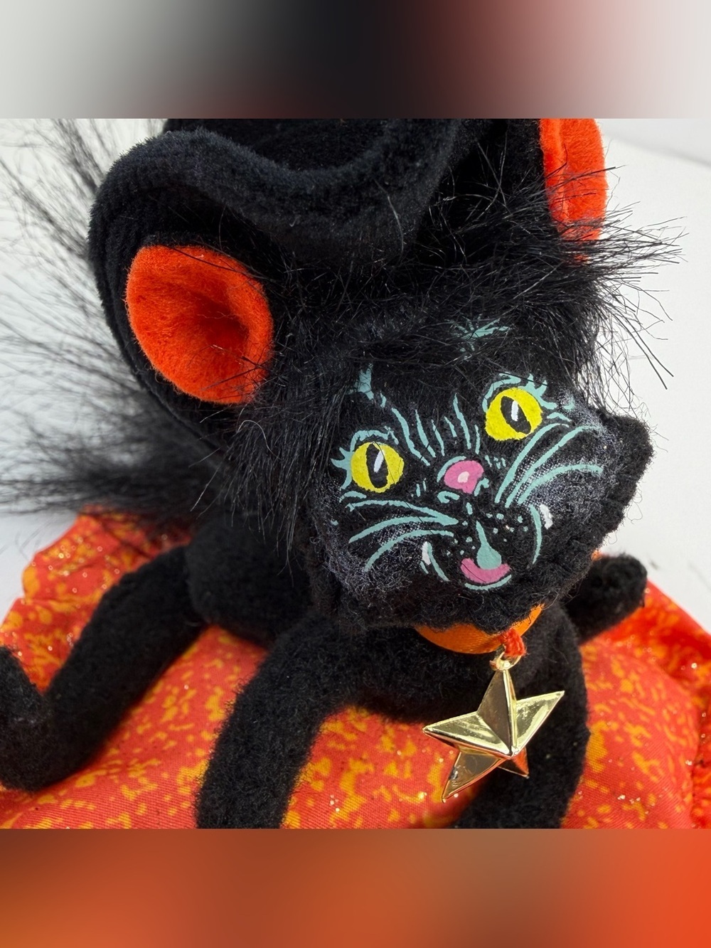 Annalee Moonlight Witch Cat & Halloween Elf Set Vintage 2003 & 2009 - Picture 8 of 12